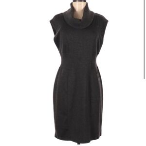 Spense cowl neck knit mini dress in charcoal size 4